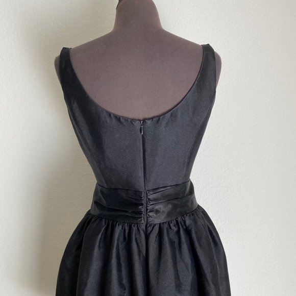 Milly sz 4 flare sleeveless scoop neck bow mini cocktail party dress - Picture 8 of 12